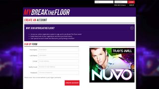 My Break The Floor | Create an Account