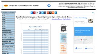 Free Printable Employee or Guest Sign-in and Sign-out Sheet with ...