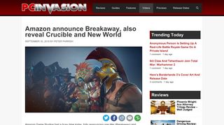 Amazon announce Breakaway, also reveal Crucible and New World ...