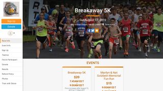 Breakaway 5K - RunSignup