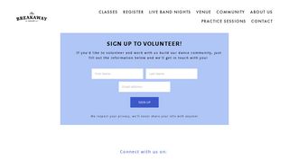 Volunteer Signup — The Breakaway