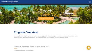 Beach - Breakaway Tours - High School Trips For Friends