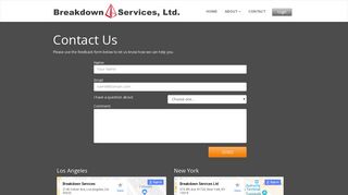 Contact Us - Breakdown Services, Ltd.