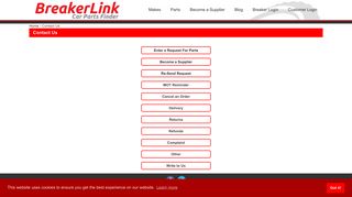 Contact Us | BreakerLink - Car Parts Finder
