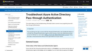 Azure AD Connect: Troubleshoot Pass-through Authentication ...