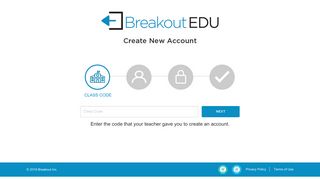 Breakout EDU | Sign up - Breakout Student Login