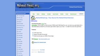 Break Thru | Hotmail Email