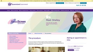 BreastScreen Queensland - The procedure