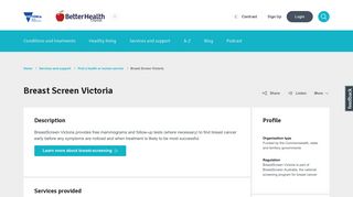 Breast Screen Victoria - Better Health Channel