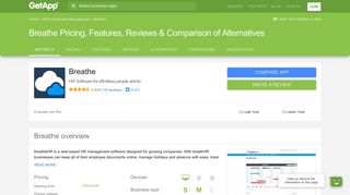 Breathe Pricing, Features, Reviews & Comparison of Alternatives ...