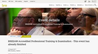 BREEAM Accredited Professional Training & Examination - BRE Group