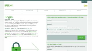Login - BREEAM Projects