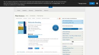 Molecular Breeding - incl. option to publish open access - Springer