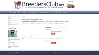Login - Breeders Club