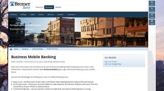 Business Mobile Banking | Bremer Bank