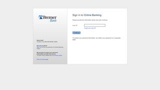 Sign in to Online Banking - to begin enrollment for Online Banking.
