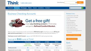 Business Checking Accounts - Think Mutual Bank - Free Checking ...