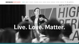 Official Site Brendon Burchard. #1 New York Times Bestselling Author
