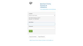 Brenham Family Practice & Obstetrics - Patient Portal Login