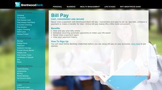 Bill Pay | Brentwood Bank | Bethel Park, South Hills, Brentwood, South ...