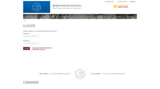 Brentwood School - Login