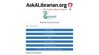 Brevard County Public Libraries FAQ - Ask a Librarian