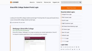 Briarcliffe College Student Portal Login