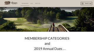 Membership Categories and Annual Dues - The Briars Golf Club