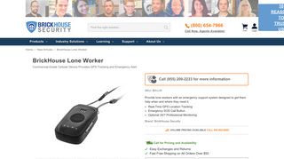 Lone Worker Device | Lone Worker GPS ... - BrickHouse Security