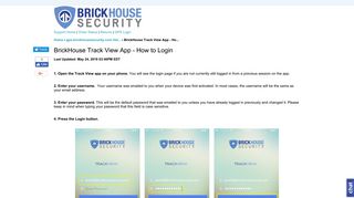 Product Support | BrickHouse Security BrickHouse Track View App ...