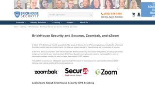 BrickHouse Security and Securus, Zoombak, and eZoom