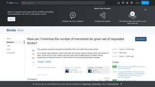 shopping - How can I minimize the number of merchants for given ...
