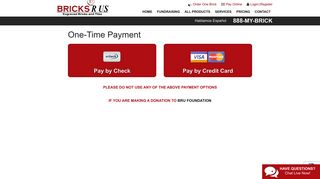 One-Time Payment - Bricks R Us