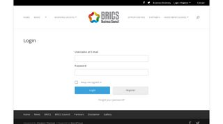 Login - BRICS Business Council