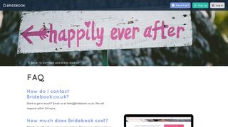 FAQ - Bridebook Business