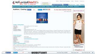 Online Auditions For Film Maksad - BollywoodHunts.com