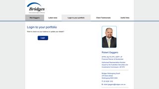 Login to your portfolio - Bridges Financial Services