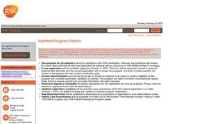 GSK Patient Assistance Program Portal