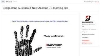Bridgestone Australia & New Zealand - E learning site