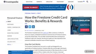 How the Firestone Credit Card Works: Benefits & Rewards