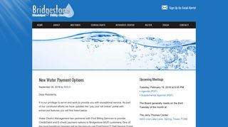 New Water Payment Options – Bridgestone Municipal Utility District