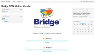 Bridge TEFL Online Moodle