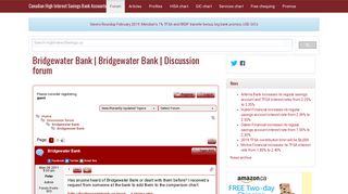 Bridgewater Bank | Bridgewater Bank | Discussion forum | Canadian ...