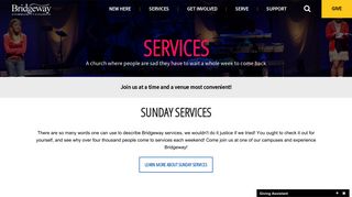 Services | Bridgeway Community Church