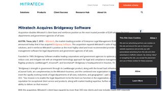 Mitratech Acquires Bridgeway Software | Mitratech