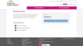 Portal for Members | Login | Bridgeway Health Solutions