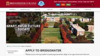 Apply to Bridgewater | Bridgewater College
