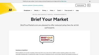 Brief Your Market offer | AA