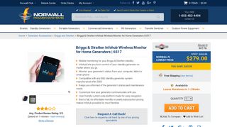 Briggs & Stratton Infohub Wireless Monitor for Home Generators | 6517
