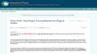 Power Portal - Small Engine Training Materials from Briggs & Stratton ...